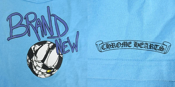 実際に弊社で買取させて頂いた【JPタグ】CHROME HEARTS/クロムハーツ MATTY BOY/マッティボーイ BRAND NEW BRAIN NEW Tシャツ/XLの画像 5枚目