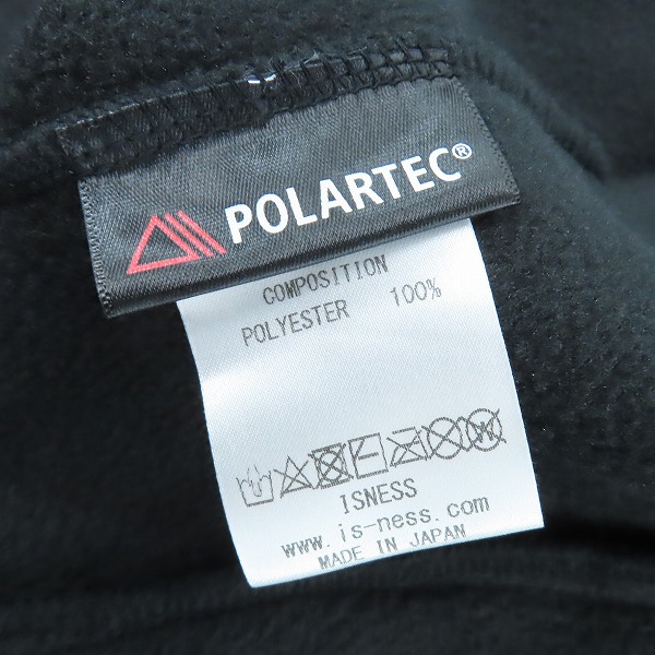 実際に弊社で買取させて頂いた【未使用】is-ness/イズネス THM POLARTEC FLEECE JACKET フリースジャケット ブラック 1003AWJK03/46の画像 3枚目