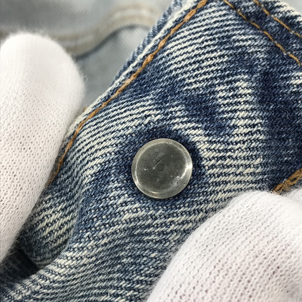 実際に弊社で買取させて頂いたLEVI'S/リーバイス 501 ヴィンテージ 66後期 刻印6 スモールe ボタンフライ デニムパンツ/W38L34の画像 5枚目