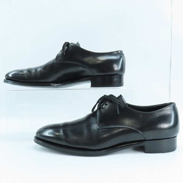 実際に弊社で買取させて頂いたTRADING POST/トレーディングポスト プレーントゥ レザー ビジネス シューズ 6.5の画像 3枚目