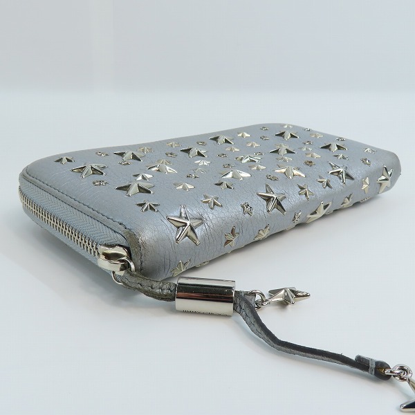 実際に弊社で買取させて頂いたJIMMY CHOO/ジミーチュウ ラウンドファスナー 長財布の画像 2枚目