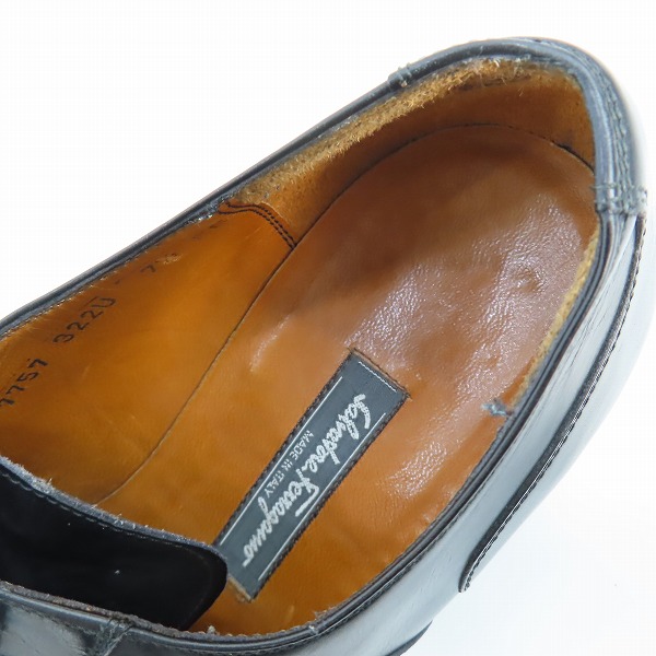 実際に弊社で買取させて頂いたSalvatore Ferragamo/サルバトーレフェラガモ レザー ビジネスシューズ/ドレスシューズ 7757 322U/7.5EEの画像 4枚目