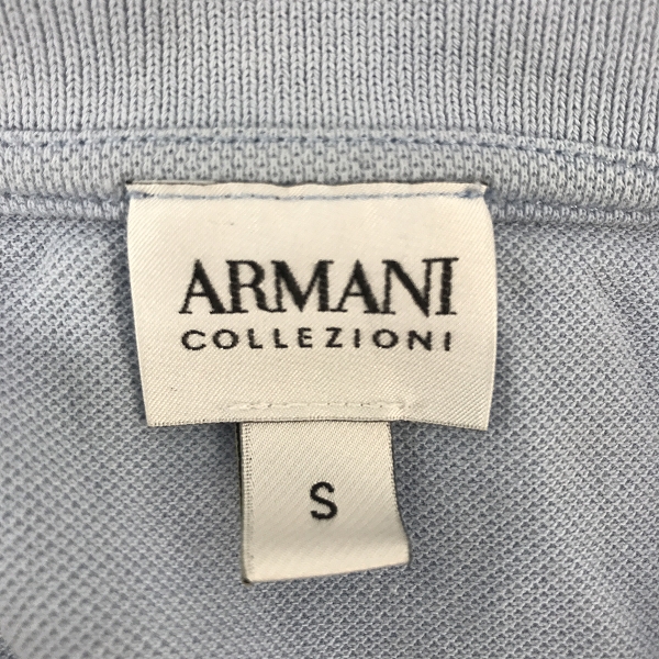 実際に弊社で買取させて頂いたARMANI COLLEZIONI/アルマーニ コレツィオーニ ロゴ刺繍半袖ポロシャツ Sの画像 2枚目
