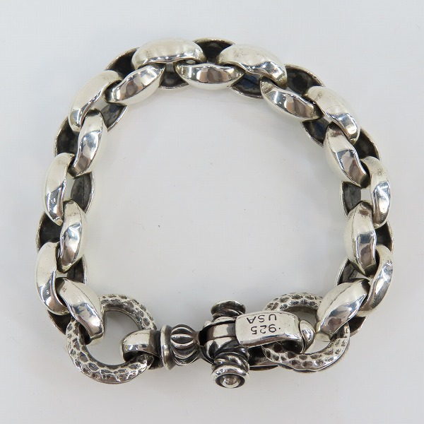 実際に弊社で買取させて頂いたLEONARD KAMHOUT/レナードカムホート シルクリンク ブレスレット 17リンクの画像 2枚目