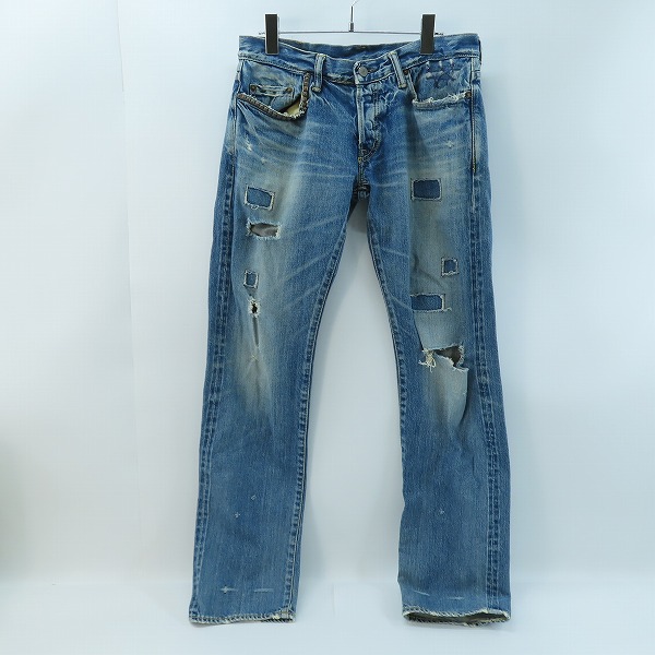 実際に弊社で買取させて頂いたHYSTERIC GLAMOUR/ヒステリックグラマー 小窓スタッズ リメイクデニムパンツ 4AP-2103/32