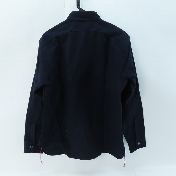 実際に弊社で買取させて頂いた【未使用】 SUGAR CANE/シュガーケーン F.ROMANCE 9.5oz HEAVY TWILL with MARBLE BUTTON/ワークシャツ ネイビー SC28753/Mの画像 1枚目