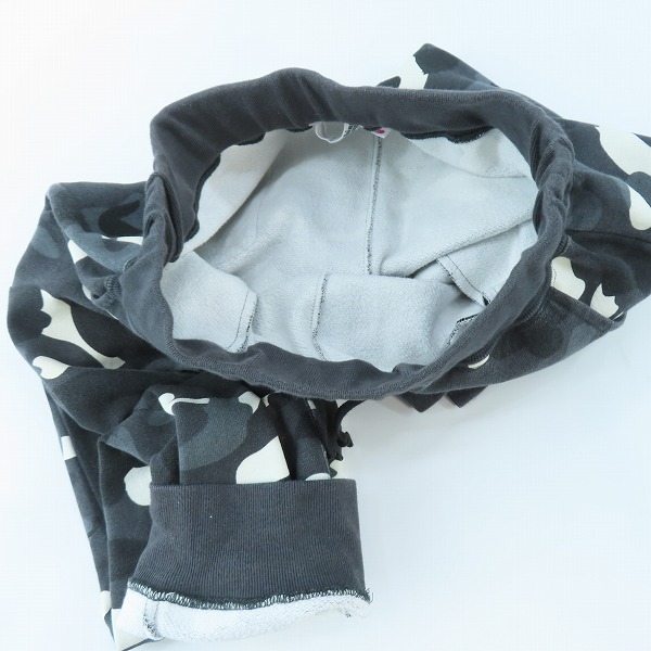 実際に弊社で買取させて頂いたA BATHING APE/アベイジングエイプ カモフラ スウェットパンツ 001PTB302504X/XSの画像 3枚目