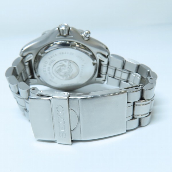 実際に弊社で買取させて頂いたSEIKO/セイコー AGS SCUBA スキューバ デイデイト 青文字 5M23-6B40【動作未確認】の画像 2枚目