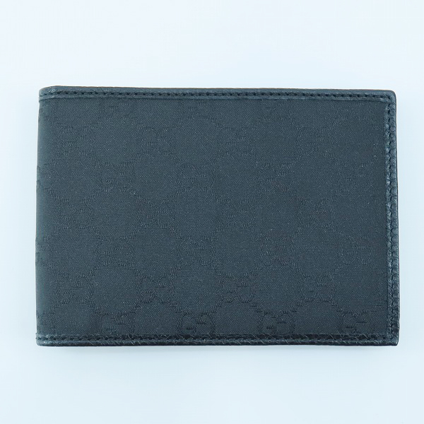 実際に弊社で買取させて頂いたGUCCI/グッチ GGナイロン × レザー切替 二つ折り財布 292534