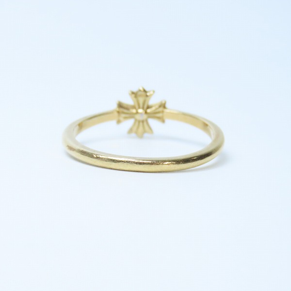 実際に弊社で買取させて頂いたCHROME HEARTS/クロムハーツ 22K バブルガムリング ｗ/CHプラス w/1ダイヤ 11.5号の画像 3枚目