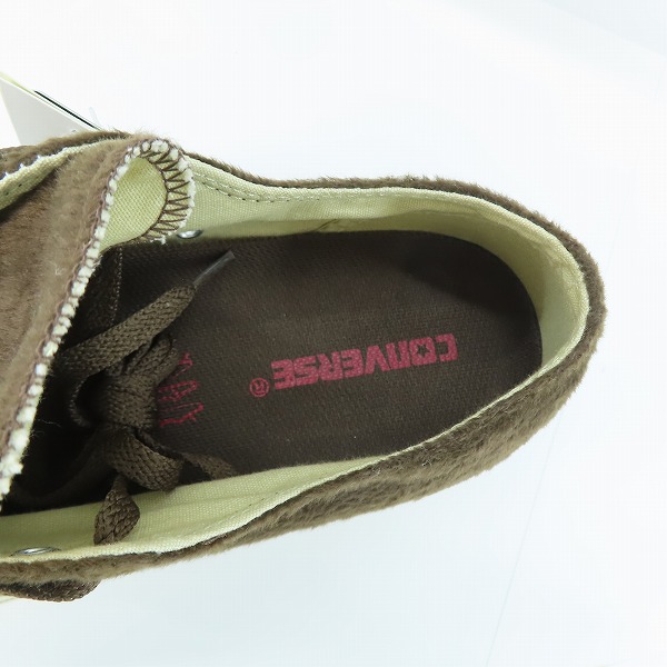 実際に弊社で買取させて頂いた【未使用】CONVERSE/コンバース JACK PURCELL/ジャックパーセル Xフェイクファー 1B065/27の画像 4枚目