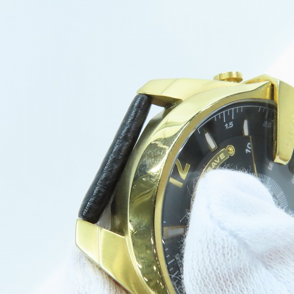 実際に弊社で買取させて頂いたDIESEL/ディーゼル MEGA CHIEF/メガチーフ クオーツ 腕時計 DZ-4344【動作未確認】の画像 5枚目