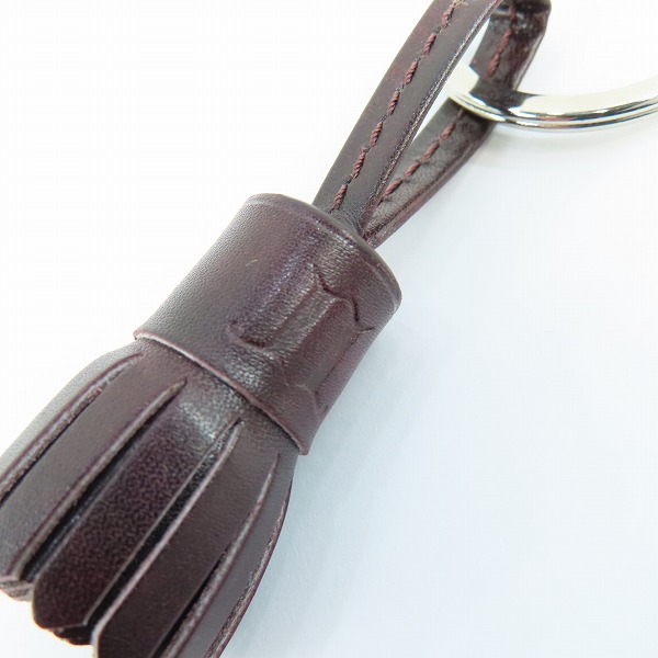 実際に弊社で買取させて頂いた(1)JOHN LOBB/ジョンロブ  POMPOM KEYRING/キーホルダー キーリング バーガンディの画像 4枚目