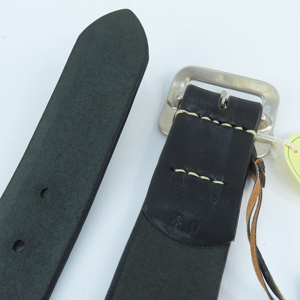 実際に弊社で買取させて頂いた(2)【未使用】SUGAR CANE/シュガーケーン レザーベルト/SCO-2320/ブラック/40の画像 2枚目