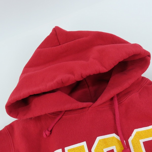 実際に弊社で買取させて頂いたChampion/チャンピオン USC REVERSE WEAVE sweat parka リバースウィーブ スウェット パーカー 赤単タグ 復刻 Mの画像 4枚目