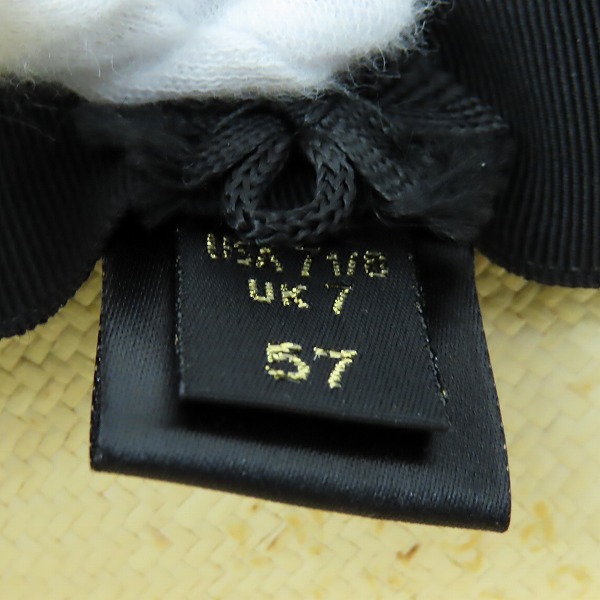 実際に弊社で買取させて頂いたBorsalino ボルサリーノ パナマハット 天然草/57の画像 5枚目