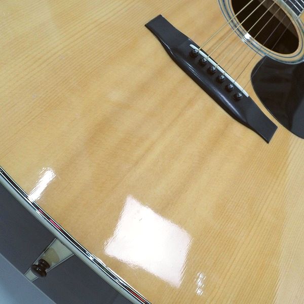 実際に弊社で買取させて頂いた★Morris/モーリス W-28 幌馬車ラベル アコースティックギター/アコギ  ソフトケース付の画像 6枚目