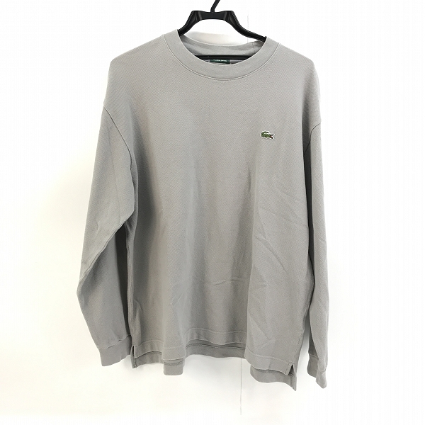 実際に弊社で買取させて頂いたLACOSTE/ラコステ 鹿の子地 ロングスリーブTシャツ グレー TH029J /L