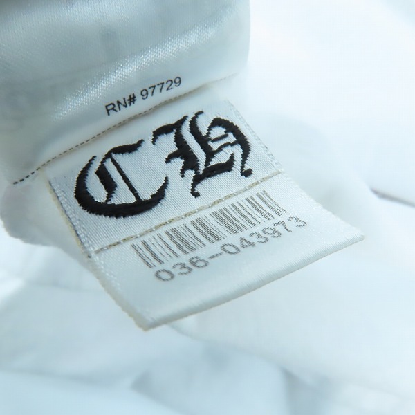 実際に弊社で買取させて頂いた【JPタグ】CHROME HEARTS/クロムハーツ ダガーアイ チャート 半袖Tシャツ XLの画像 4枚目