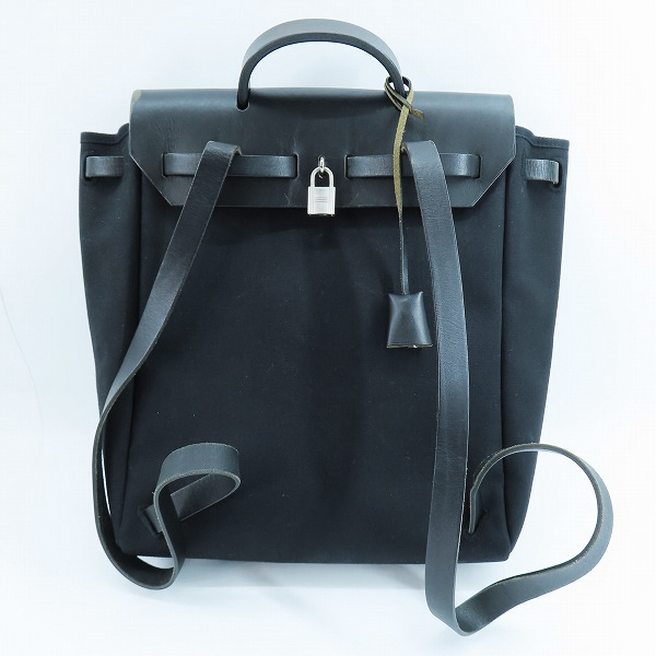 実際に弊社で買取させて頂いたHERMES/エルメス HERBAG/エールバッグアド 2WAY ハンドバッグ リュック/バックパック ブラックの画像 1枚目