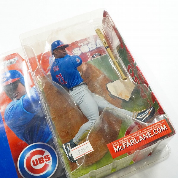 実際に弊社で買取させて頂いた【未開封】McFARLANE TOYS/マクファーレントイズ シカゴ・カブス #21 SAMMY SOSA サミー・ソーサ フィギュアの画像 3枚目