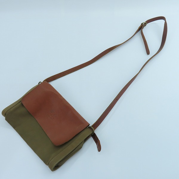 実際に弊社で買取させて頂いたIL BISONTE/イルビゾンテ レザー ショルダーバッグの画像 2枚目