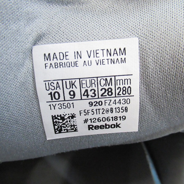 実際に弊社で買取させて頂いたReebok/リーボック INSTAPUMP FURY OG/ポンプフューリー FZ4430/28の画像 5枚目
