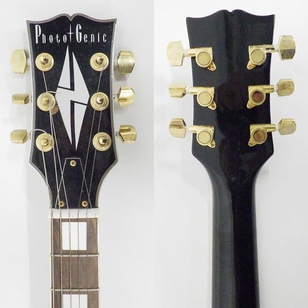 実際に弊社で買取させて頂いた★PhotoGenic/フォトジェニック レスポール カスタムType セットネック エレキギターの画像 2枚目
