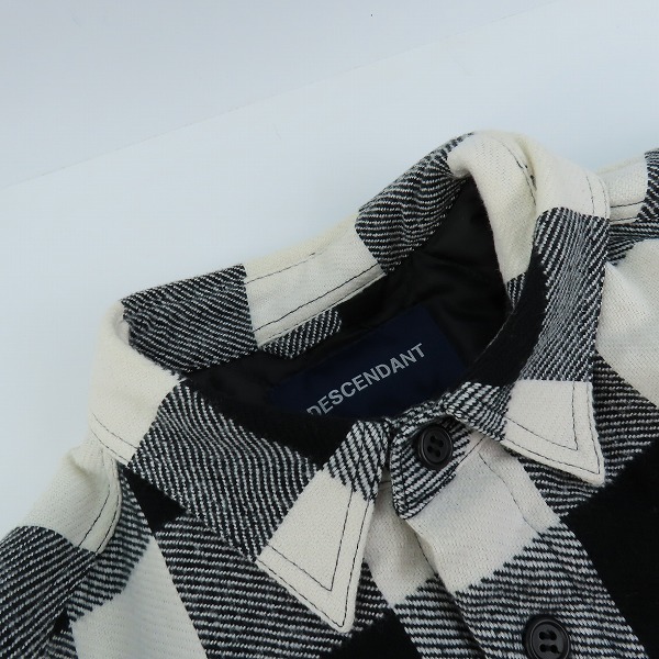 実際に弊社で買取させて頂いたDESCENDANT/ディセンダント チェック柄 中綿ジャケット 2の画像 5枚目