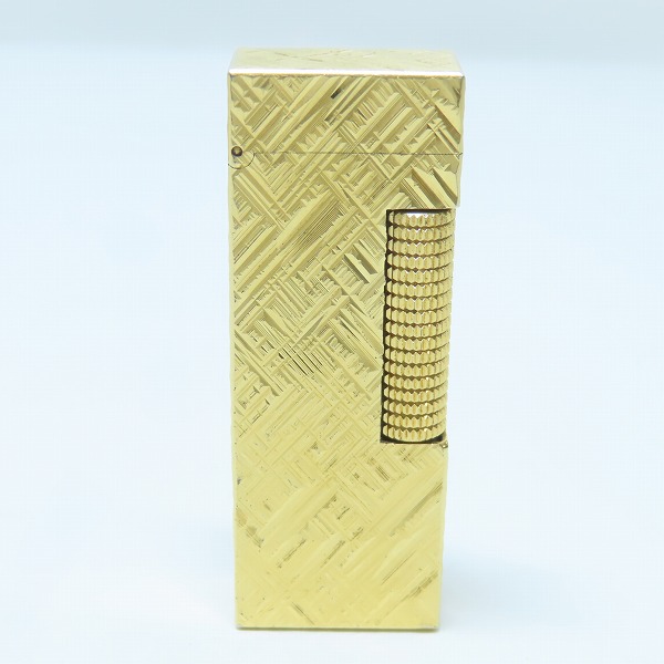 実際に弊社で買取させて頂いたdunhill/ダンヒル ガスライター サイドローラー クロスライン ゴールド