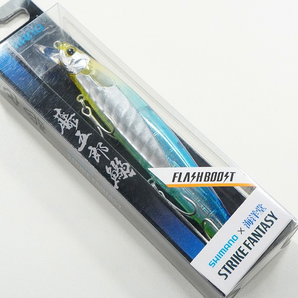 実際に弊社で買取させて頂いた【未使用】SHIMANO×海洋堂 ストライクファンタジー 藤五郎鰯 129F 23g フラッシュブースト STブルーAB ミノー ルアーの画像 3枚目