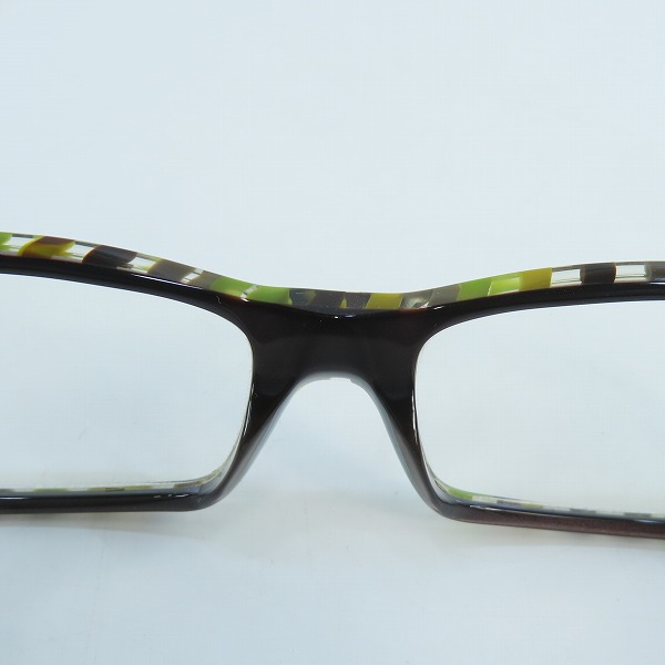 実際に弊社で買取させて頂いたalain mikli/アランミクリ ステンドグラス柄 アイウェア/メガネフレーム AL1048B061の画像 7枚目