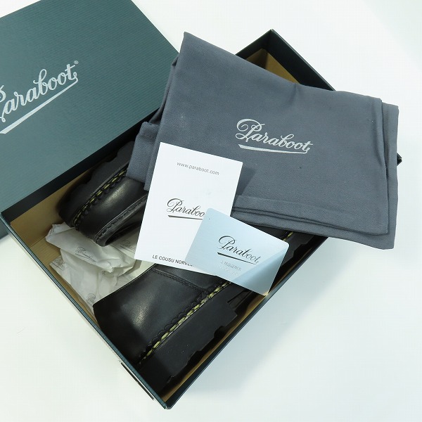 実際に弊社で買取させて頂いたPARABOOT/パラブーツ MICHAEL MARCHE Ⅱ/ミカエル レザーシューズ 715604/41.5の画像 7枚目