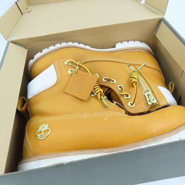 実際に弊社で買取させて頂いたTimberland×STUSSY/ティンバーランド×ステューシー 6INCH PREMIUM BOOTS 6237A  9Wの画像 7枚目