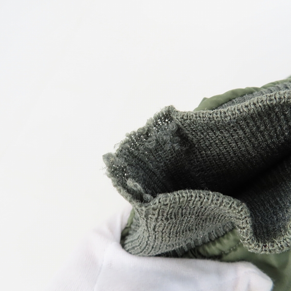 実際に弊社で買取させて頂いたALPHA/アルファ MIL-J-8279D CC刻印ジッパー ヴィンテージ/ビンテージ MA-1 フライトジャケット 1963年製/Mの画像 7枚目