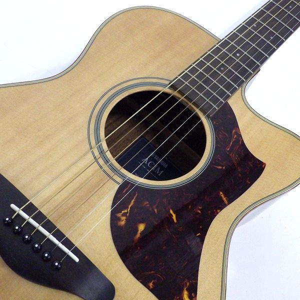 実際に弊社で買取させて頂いた★【難有り】YAMAHA/ヤマハ AC1M エレアコ/アコースティックギター/アコギ ギグケース付の画像 5枚目