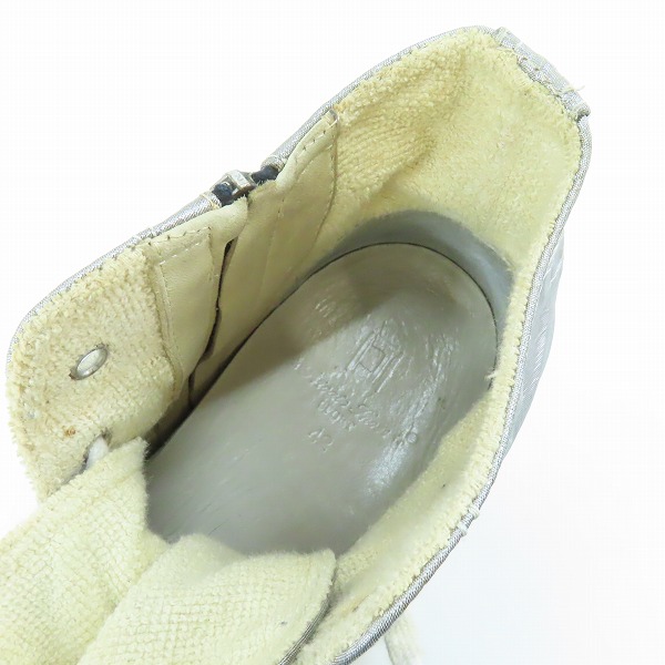 実際に弊社で買取させて頂いた【観賞用】GOLDEN GOOSE/ゴールデングース サイドジップスニーカー シルバー/42の画像 4枚目