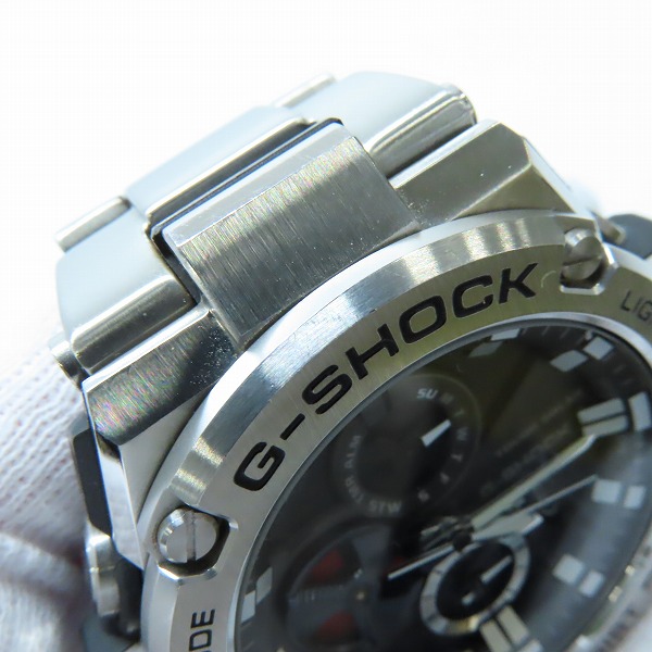 実際に弊社で買取させて頂いたG-SHOCK/Gショック G-STEEL/Gスチール Bluetooth搭載 タフネスクロノグラフ タフソーラー GST-B100-1AJFの画像 8枚目