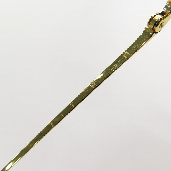 実際に弊社で買取させて頂いた白山眼鏡/ハクサンガンキョウテン サングラス/アイウェア ゴールドの画像 6枚目