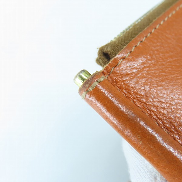 実際に弊社で買取させて頂いたIL BISONTE/イルビゾンテ レザー マネークリップウォレット コインケース付きの画像 9枚目