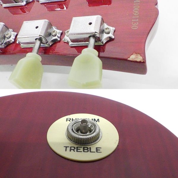 実際に弊社で買取させて頂いた★K-ON!/けいおん! オリジナルブランド KLP-yui model 平沢唯モデル レスポールスタンダードTypeエレキギター ケース付の画像 4枚目