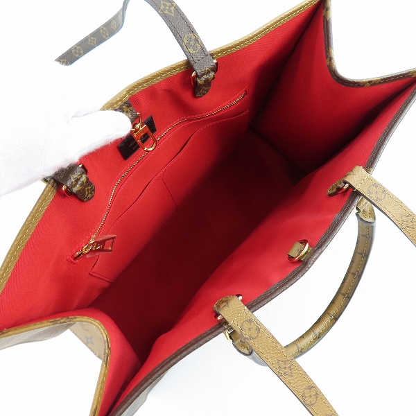 実際に弊社で買取させて頂いたLOUIS VUITTON/ルイヴィトン オンザゴー GM モノグラム ジャイアント 2WAYトートバッグ M44576の画像 4枚目