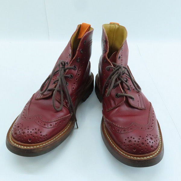実際に弊社で買取させて頂いたTricker's/トリッカーズ MOLTON/モールトン カントリーブーツ ウイングチップ M2508/7.5