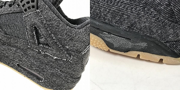 実際に弊社で買取させて頂いた【未使用】NIKE×LEVIS/ナイキ×リーバイス AIR JORDAN 4 RETRO NRG/エアジョーダン 4 AO2571-001 /26の画像 7枚目