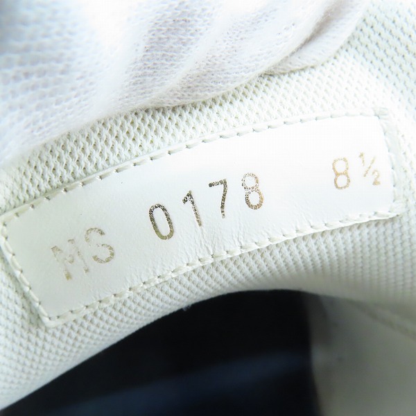 実際に弊社で買取させて頂いたLOUIS VUITTON/ルイヴィトン ルクセンブルグ ローカットレザースニーカー MS0178/8.5の画像 5枚目