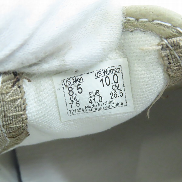 実際に弊社で買取させて頂いたNeedles×VANS/ニードルズ×バンズ SLIP-ERA VLT L スリップ エラ ヴァンズヴォルト VN0000T7TUP/26.5の画像 5枚目