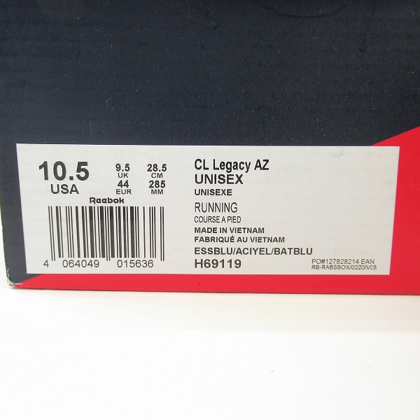 実際に弊社で買取させて頂いたREEBOK/リーボック CL Legacy AZ/CLレガシー AZ/H69119/28.5の画像 9枚目