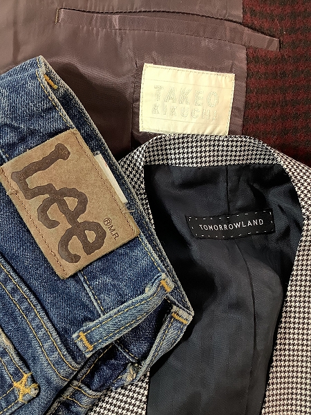 実際に弊社で買取させて頂いた【おまとめ】タケオキクチ/LEE/リー/トゥモローランド 等 ジャケット/デニムパンツ/ベスト 他の画像 1枚目
