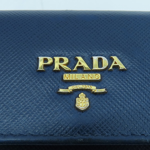 実際に弊社で買取させて頂いたPRADA/プラダ サフィアーノ チェーン付き ミニウォレット 財布 1MC015の画像 5枚目