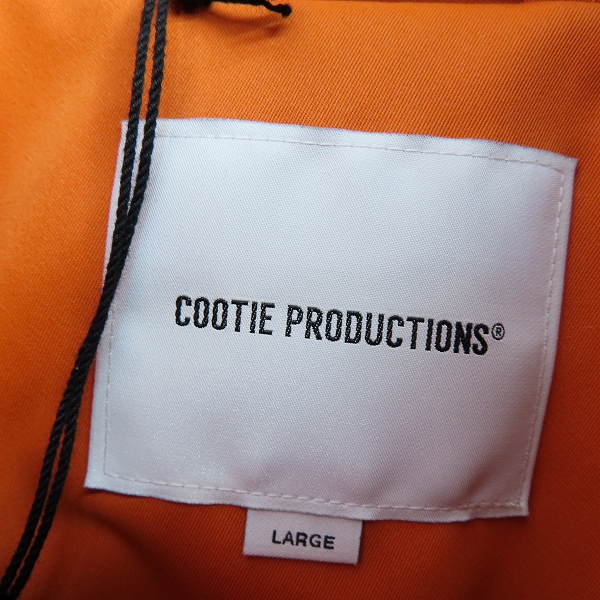 実際に弊社で買取させて頂いたCOOTIE/クーティー Polyester Twill Track Jacket トラックジャケット ORANGE CTE-24S210/Lの画像 2枚目